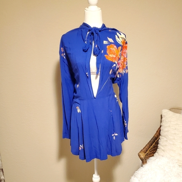 🌺NWT🌼 Free People Gemma Tunic Dress in Blue , Large - Picture 14 of 16